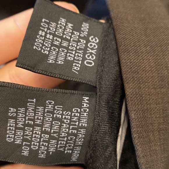 J. Ferrar brown slacks size. 36X30 with cuffed bottoms - Picture 3 of 4